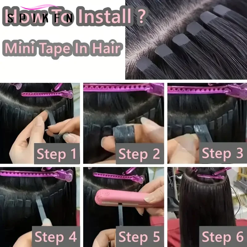 Spikfn блондинка микролента для наращивания волос 10 шт - Фотография_6