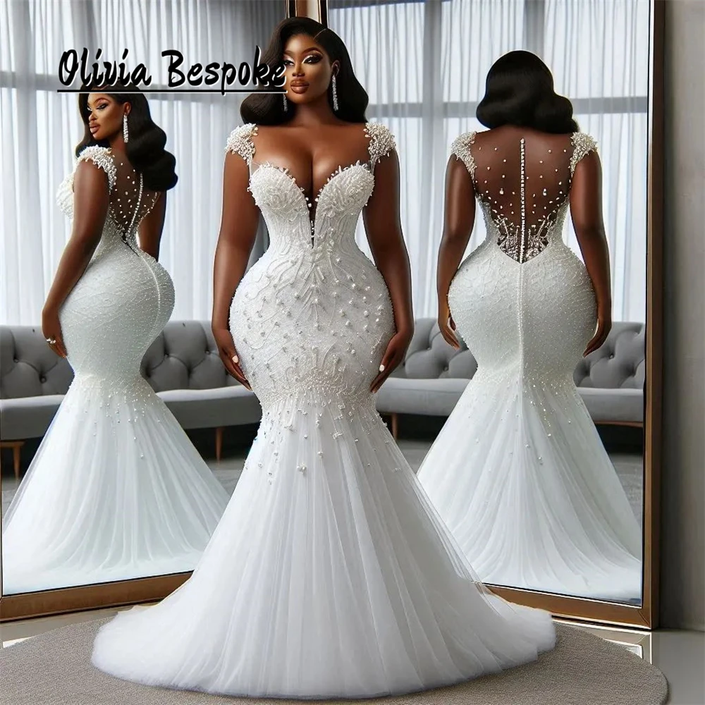 Женское свадебное платье с юбкой годе aso ebi