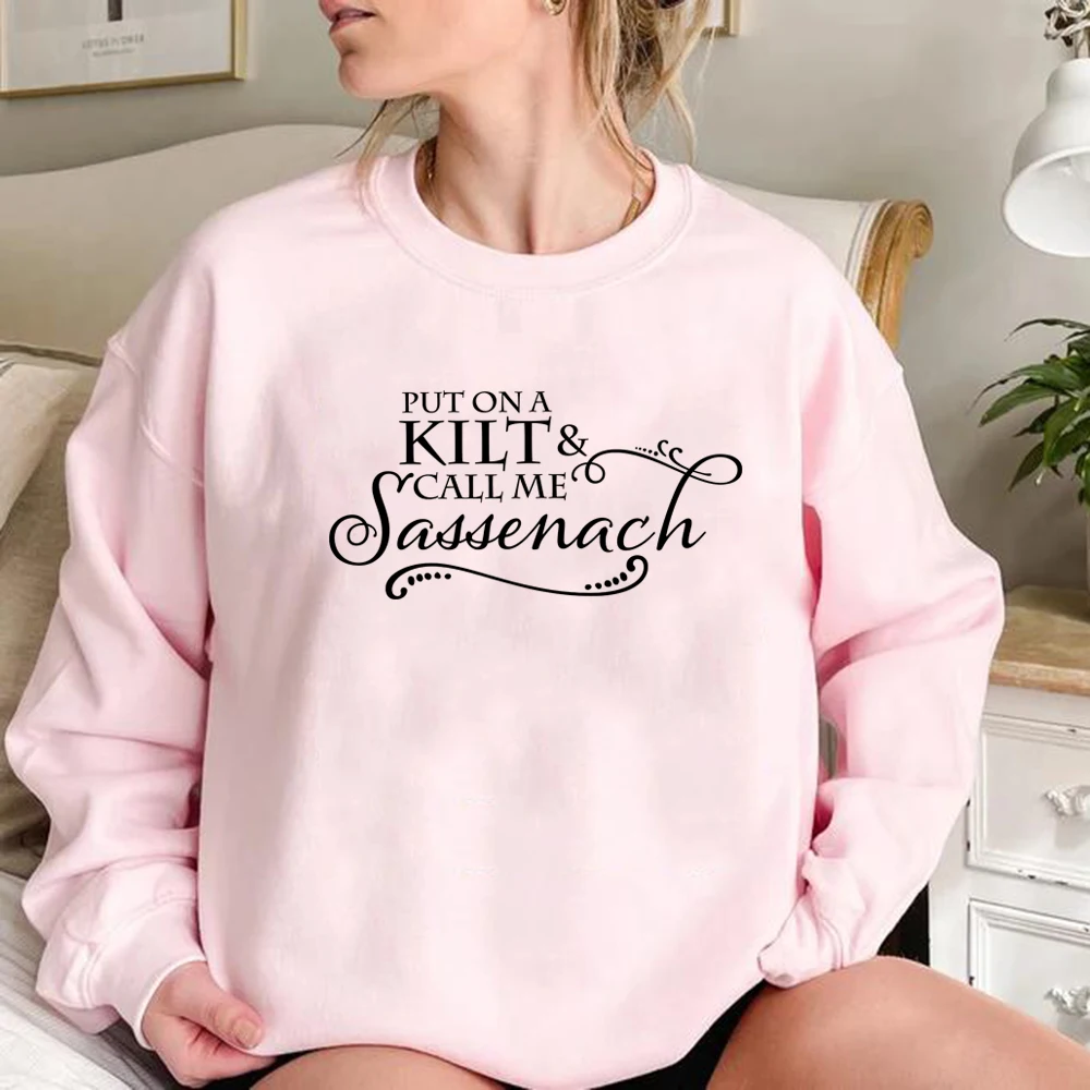 Толстовка put on a kilt and call me sassenach outlander book series - Фотография_4