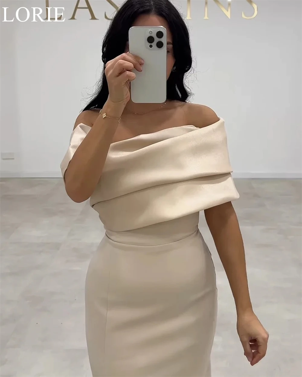 Lorie элегантные атласные платья - Фотография_3