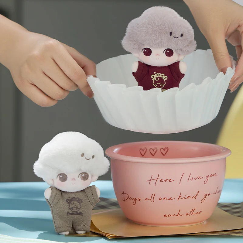 Pop mart dimoo crush on coffee series — мягкий плюшевый брелок для ключей - Фотография_4