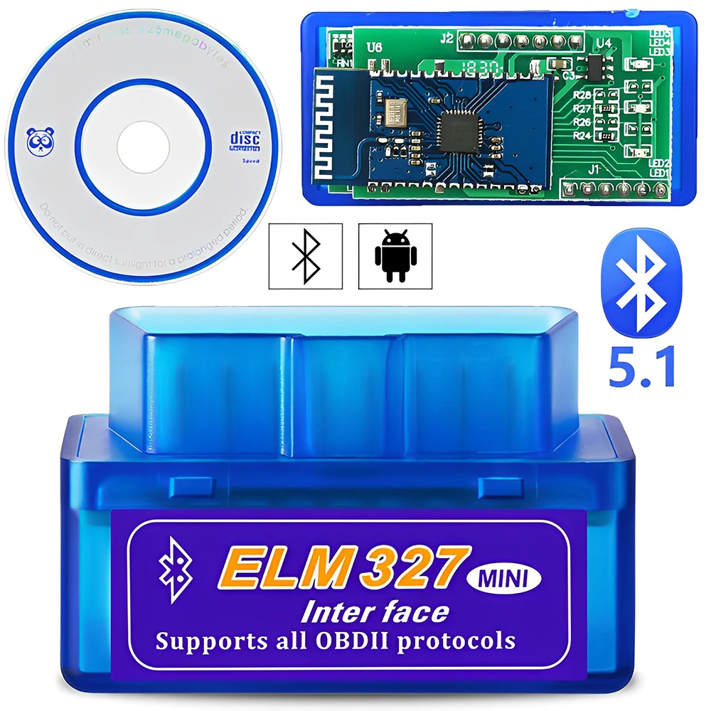Мини eml327 v2.1 obd 2 bluetooth