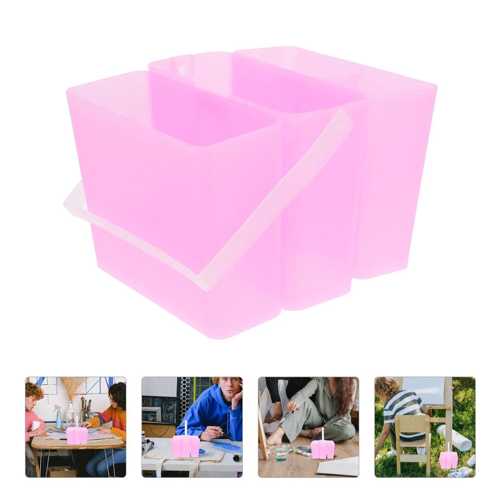 3-в-1 чашка для чистки кистей