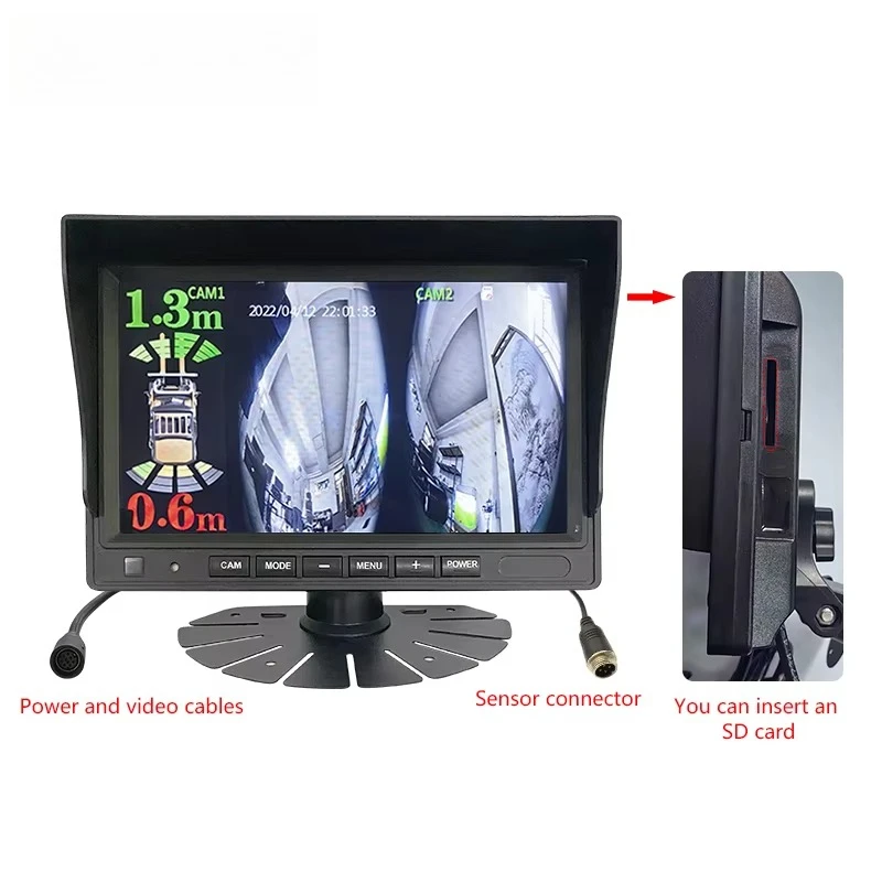 7-дюймовый цифровой резервный грузовик для парковки заднего хода - Фотография_3