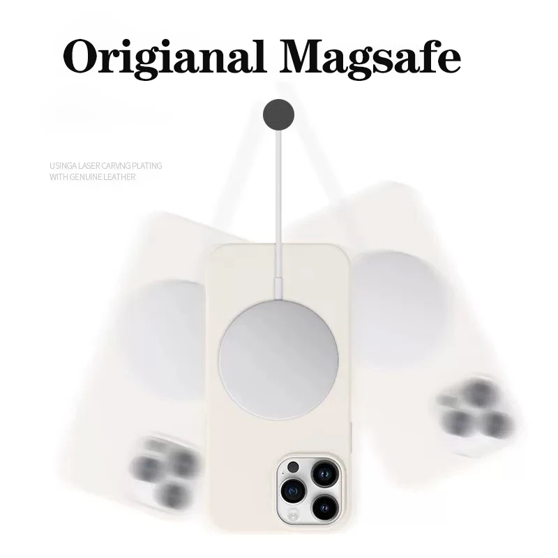 Оригинальный жидкий силиконовый чехол magsafe для apple iphone 17 - Фотография_5