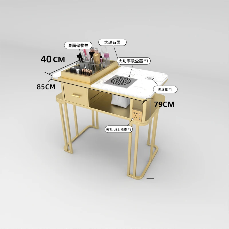 Вспомогательный роскошный стол для ногтей - Фотография_5
