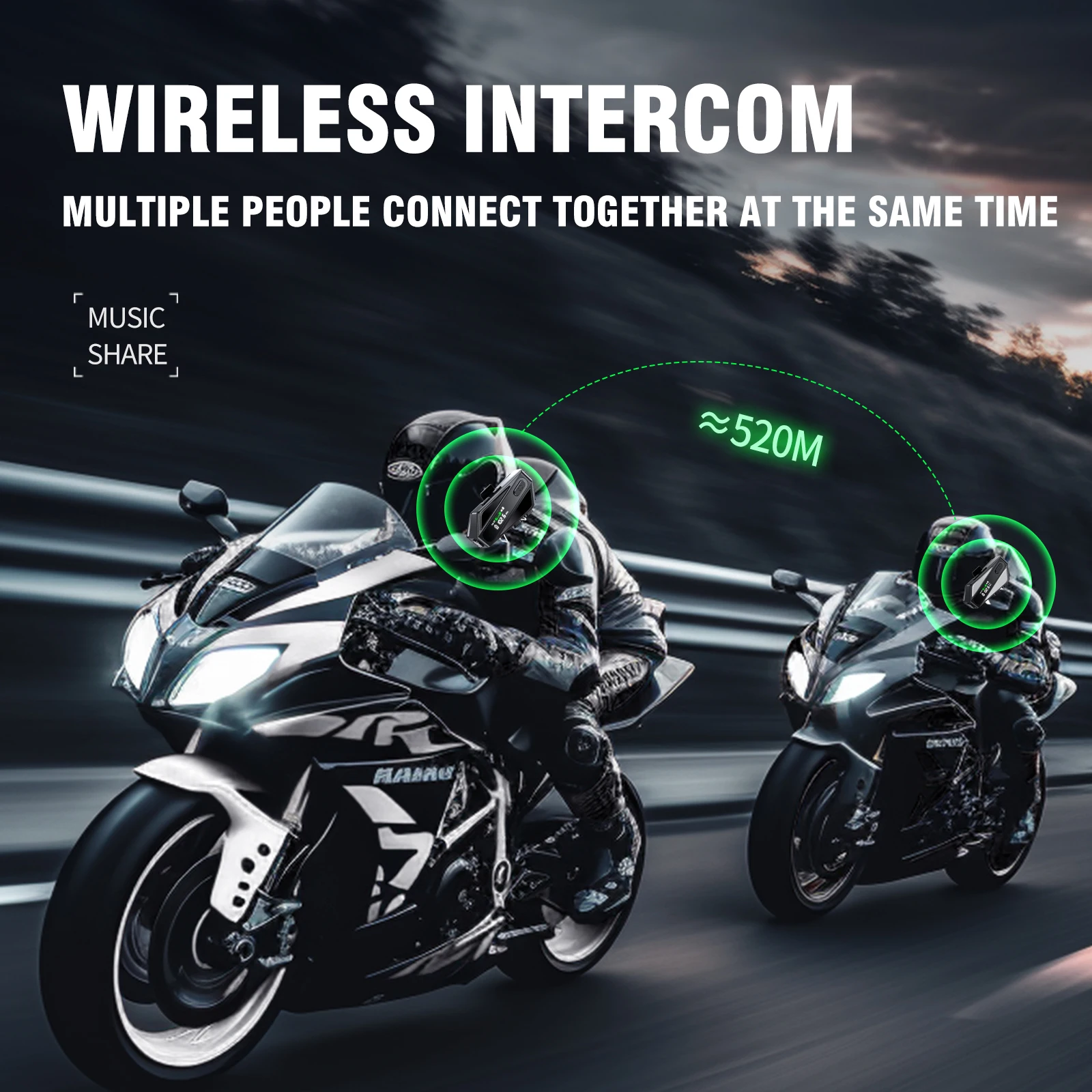 C6 мотоциклетный шлем bluetooth-гарнитура - Фотография_2