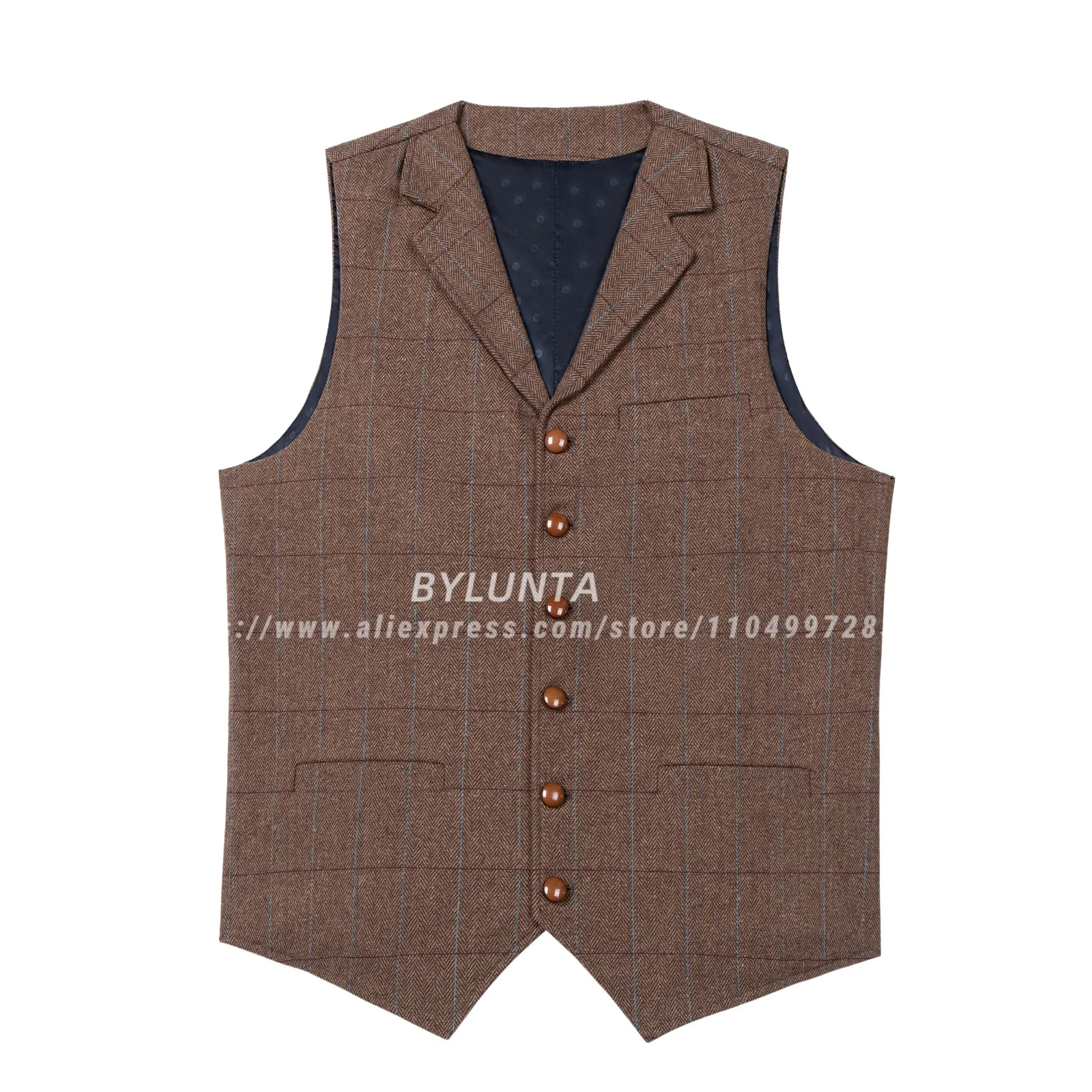 Новый повседневный мужской армейский зеленый жилет в клетку - Фотография_5