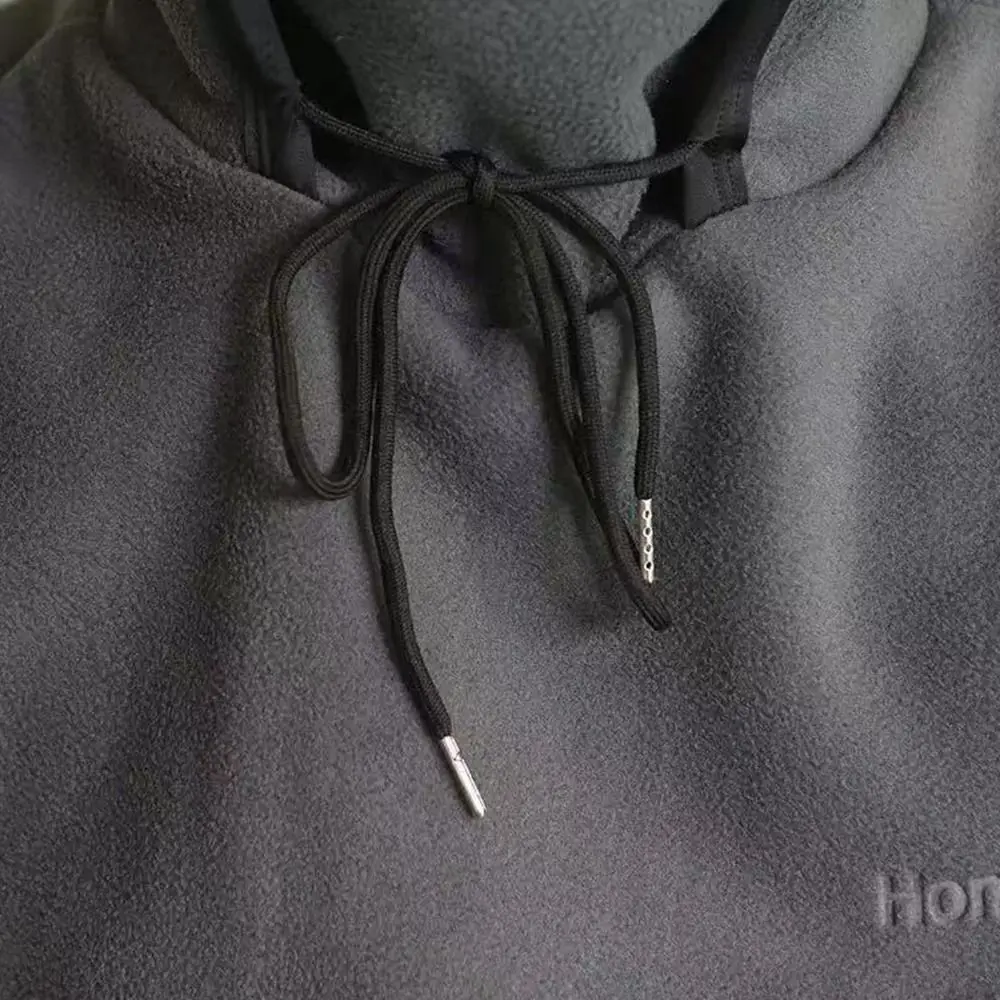 Модная флисовая зимняя интегрированная шапка - Фотография_5