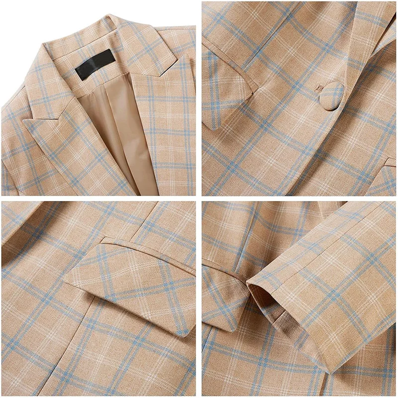 Женские офисные костюмы в клетку - Фотография_5