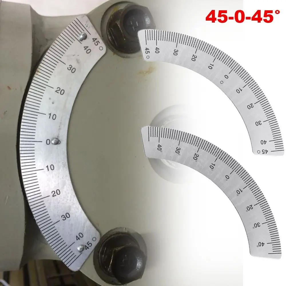 Металлический транспортир 45-0-45 °