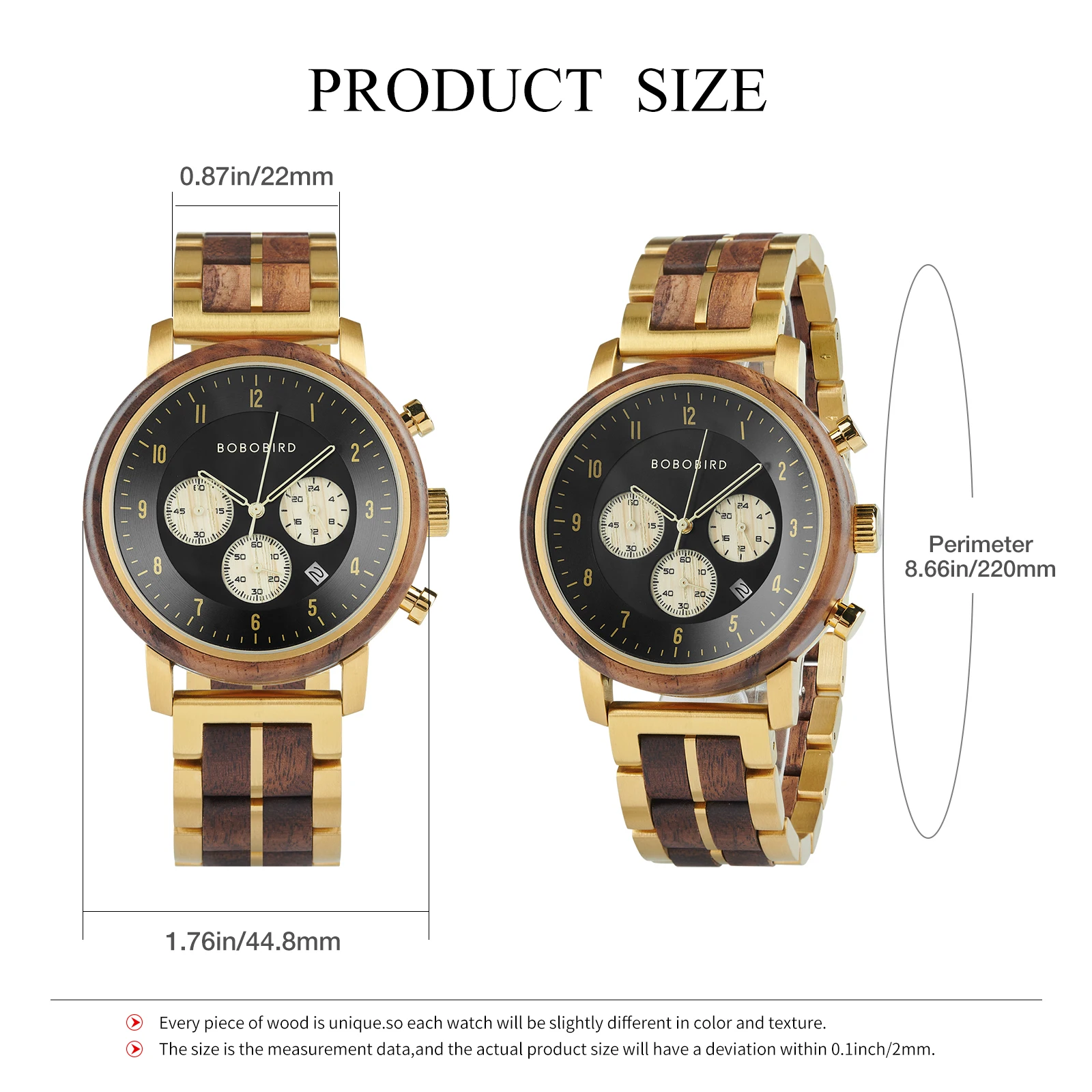 Часы мужские деревянные кварцевые - Фотография_5