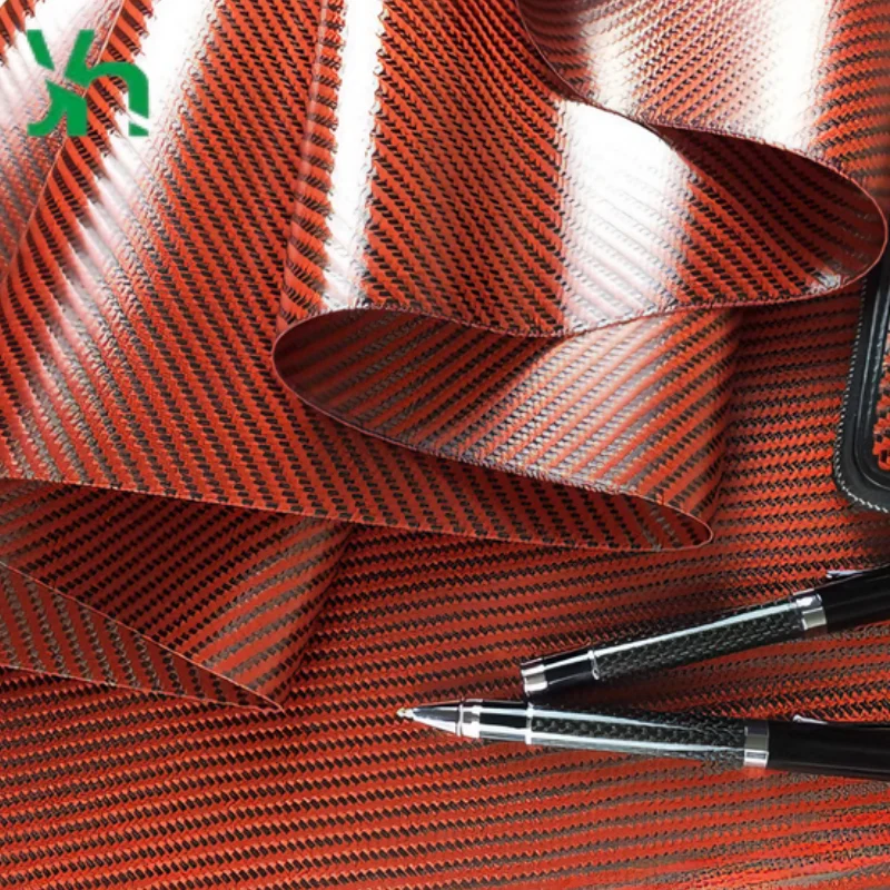 Красная, черная кожа из углеродного - Фотография_6