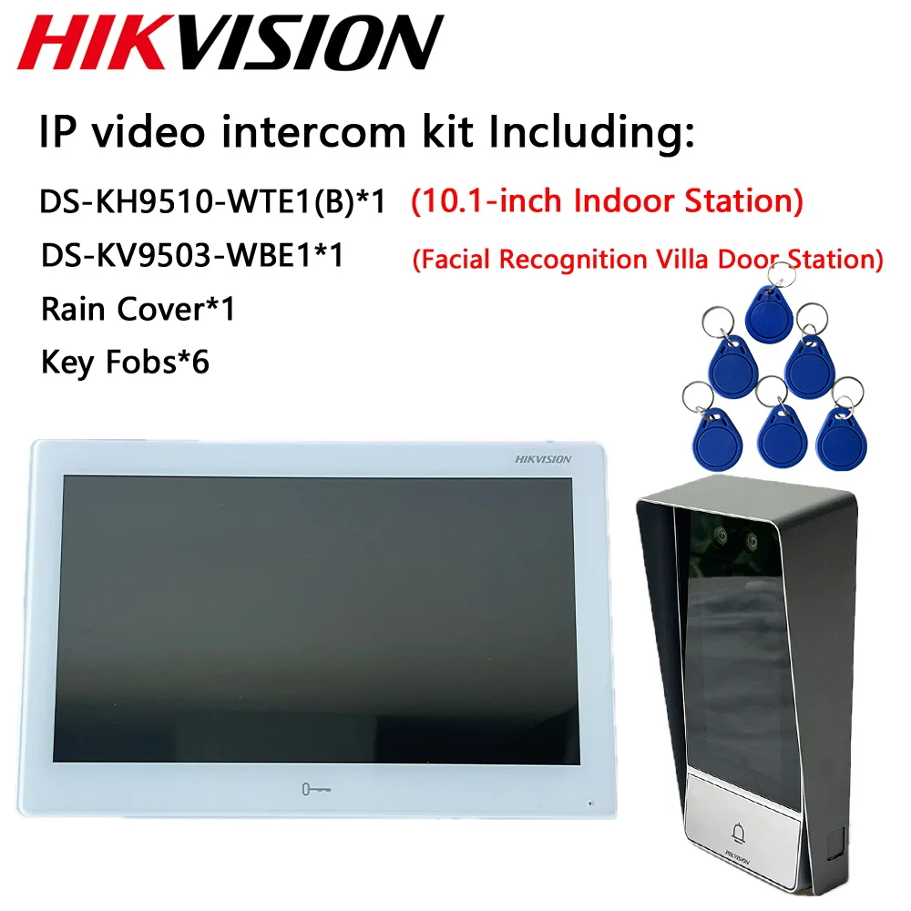 Ip-видеодомофон hikvision ds-kh9510-wte1(b)