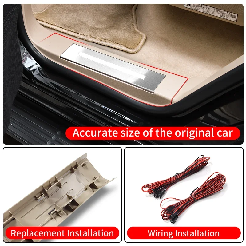 Для toyota land cruiser 300 2021-2025 светодиодная панель порога - Фотография_6