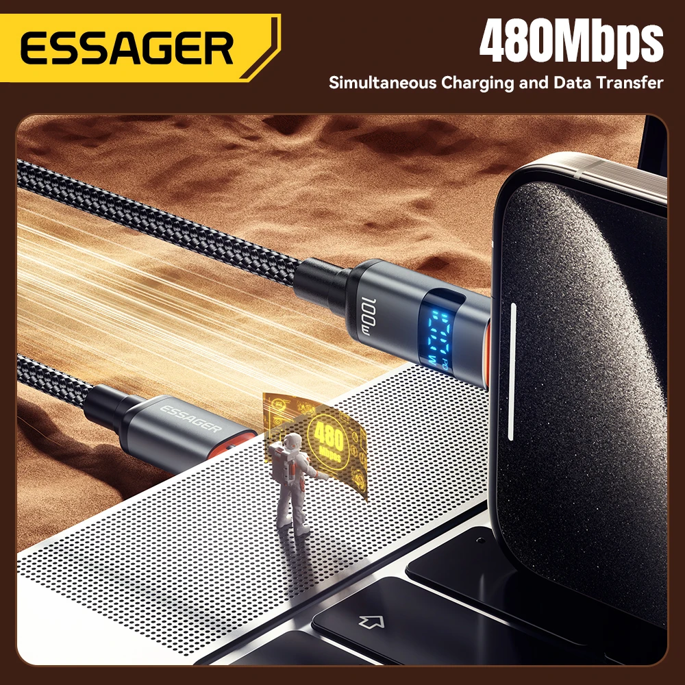 Essager цифровой дисплей usb type - Фотография_6