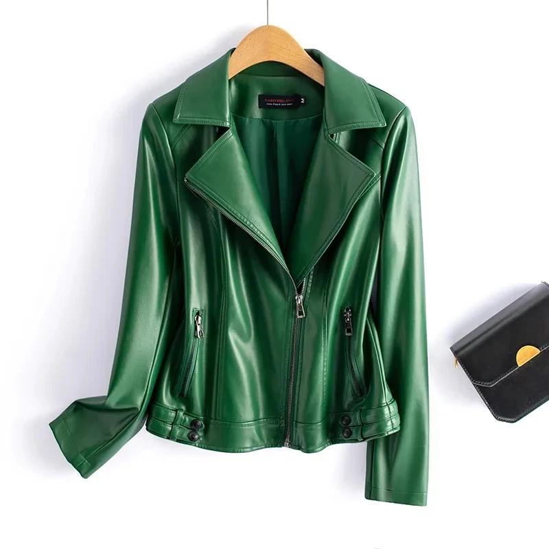 M-5xl модные черные куртки из овчины - Фотография_5