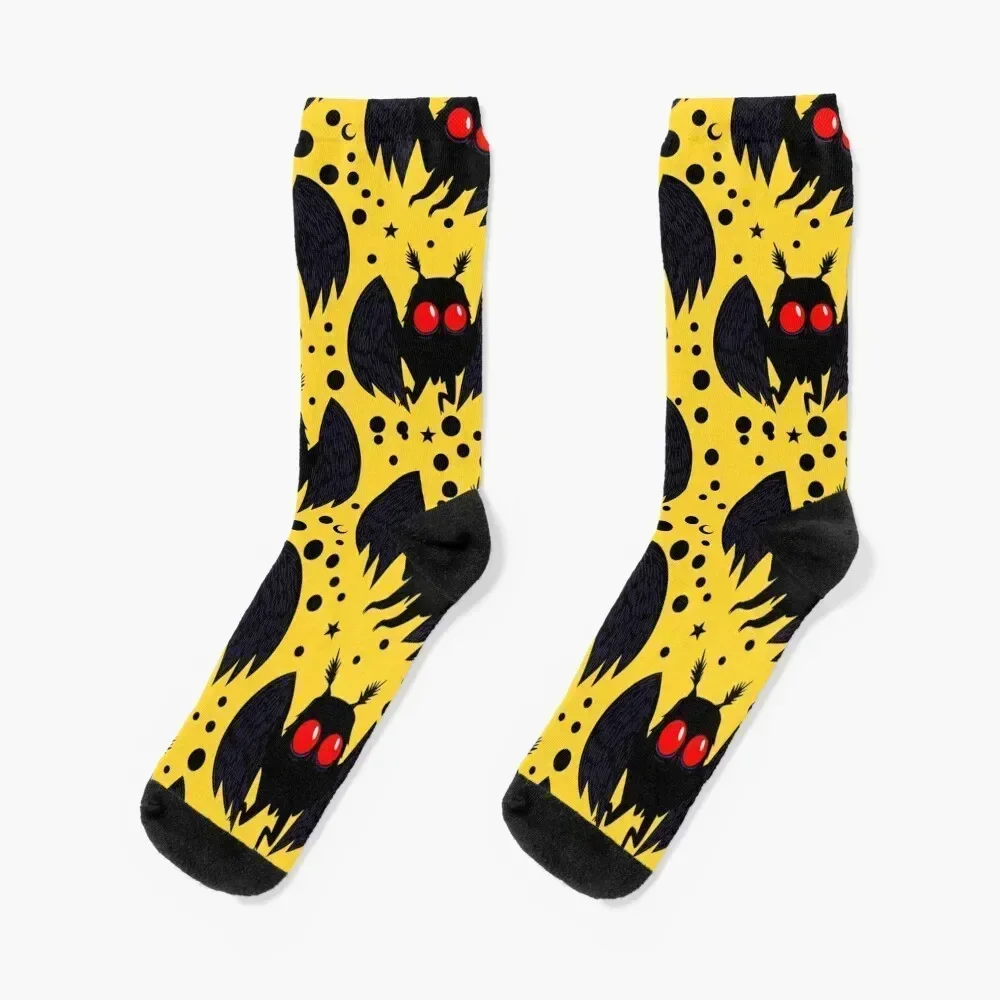 Желтые ночные носки mothman