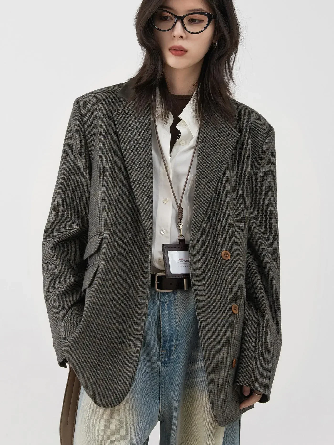 Женский шерстяной пиджак chic ven - Фотография_4