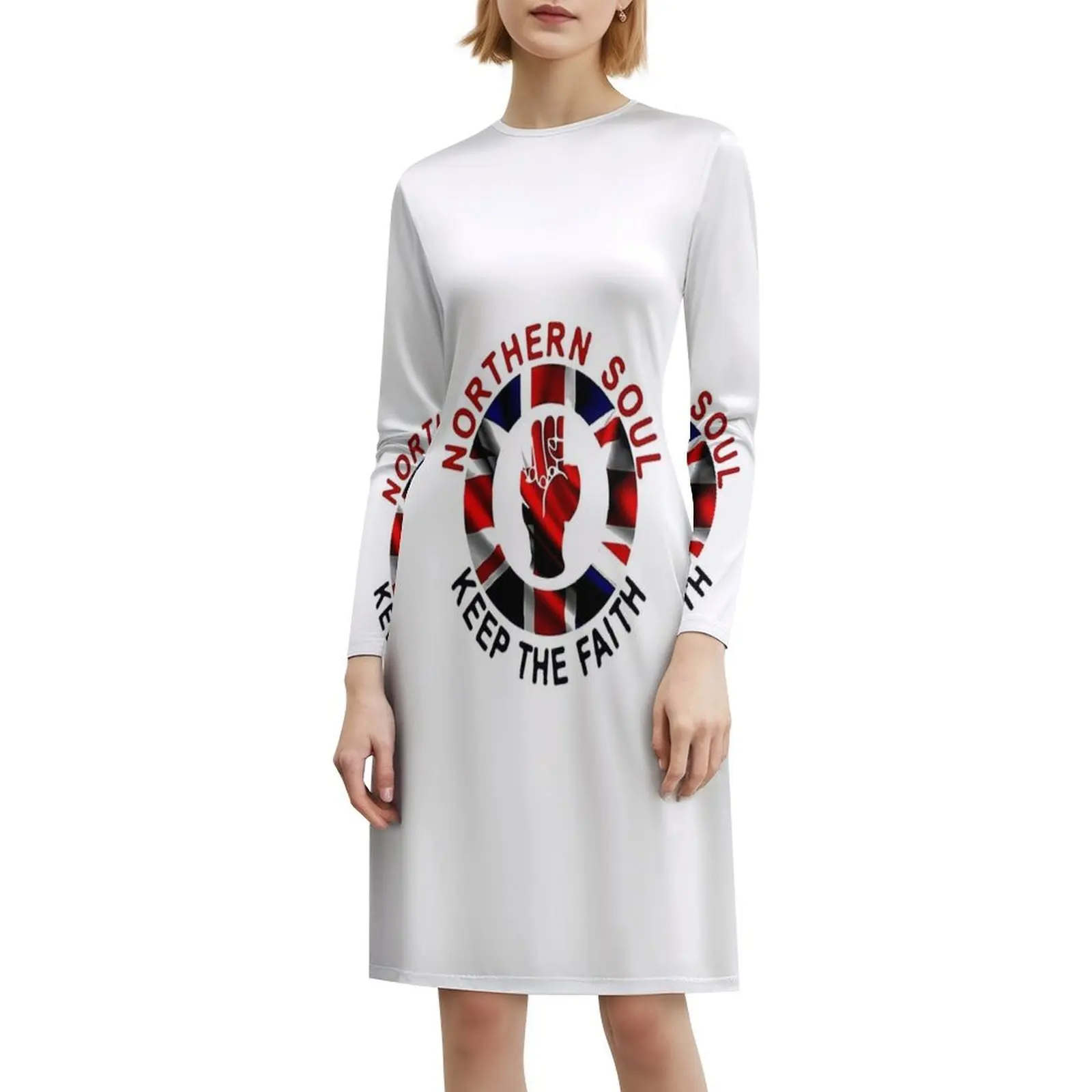 Northern sol женское уличное платье в стиле хип-хоп с графическим принтом - Фотография_6