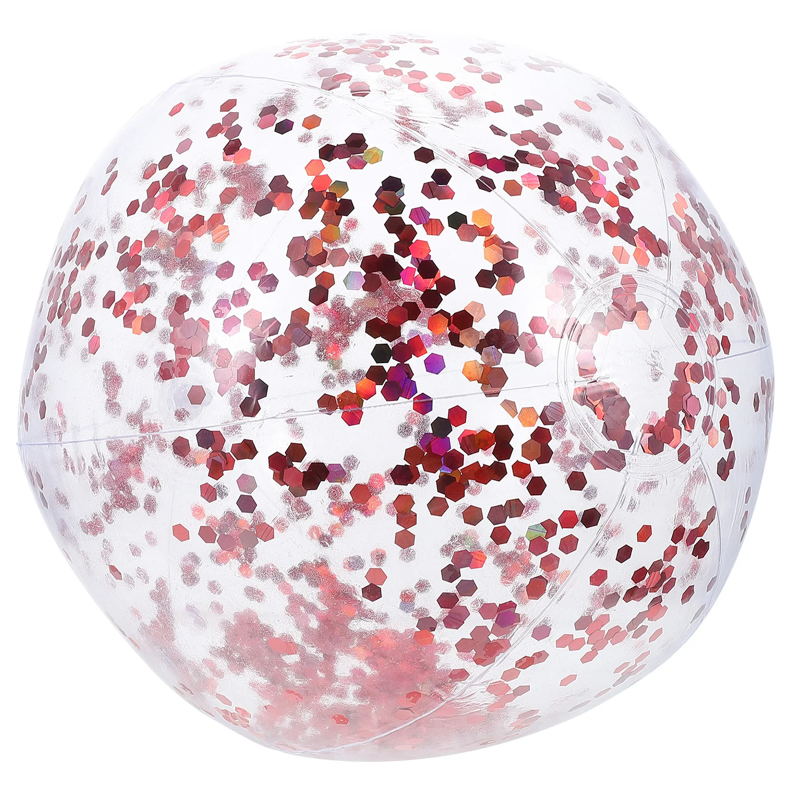 Блестящий круглый прозрачный открытый пляжный мяч для детей - Фотография_3