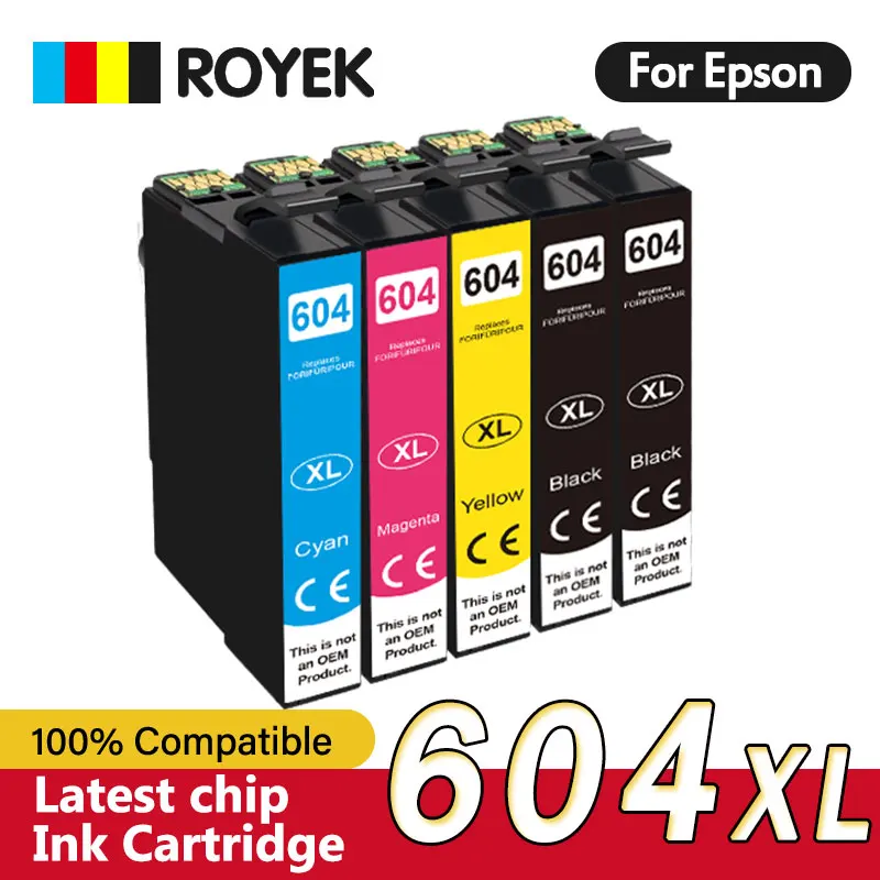 Чернильный картридж t604 с чипом для принтера epson t 604xl t 604 xl - Фотография_6