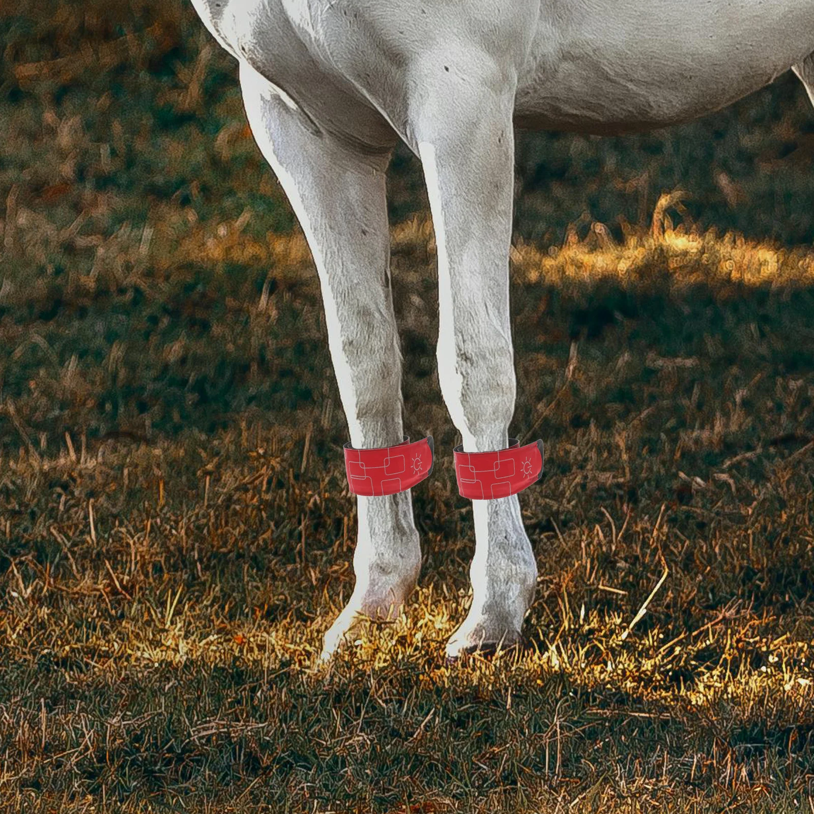 Светодиодные повязки на щиколотке для лошади - Фотография_4