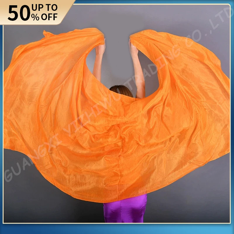 Натуральная шелковая вуаль для танца живота - Фотография_4