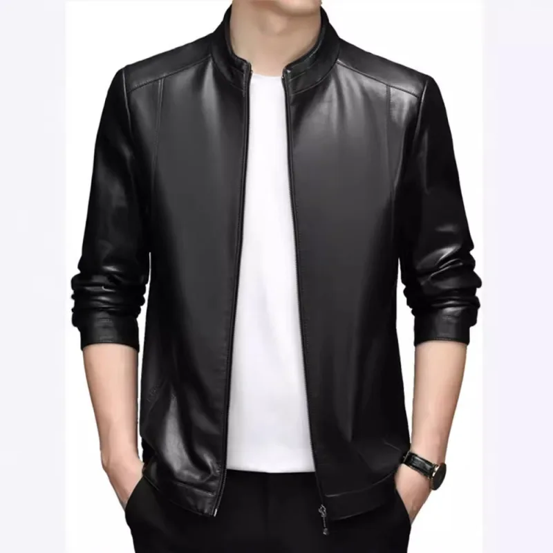 Мужская короткая куртка из овечьей