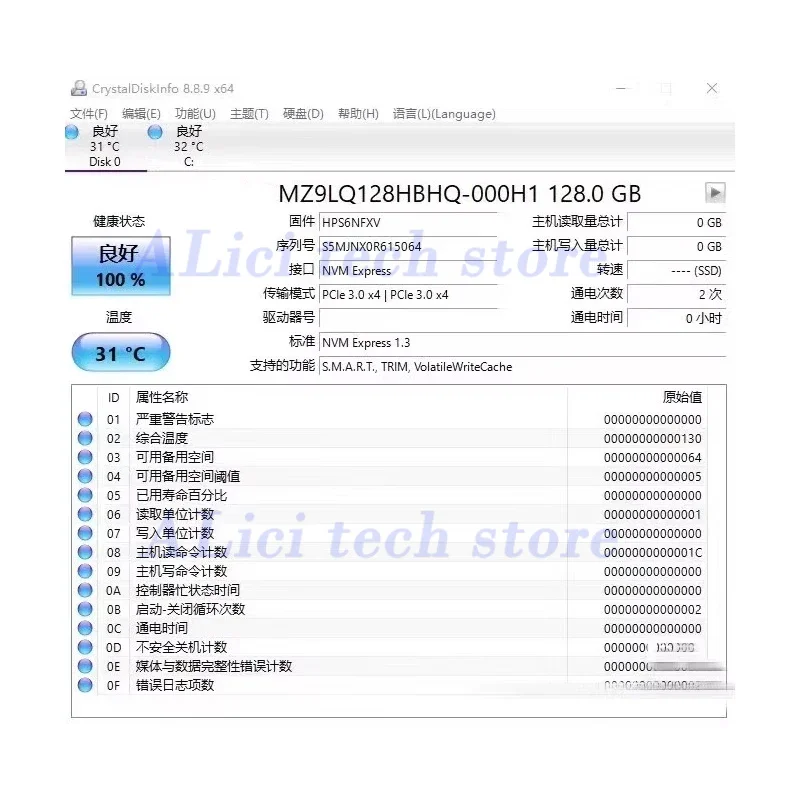 Оригинальный новый pm991/pm991a 128 гб 256 гб 512 г 1 тб 2230 pcie 3 - Фотография_6