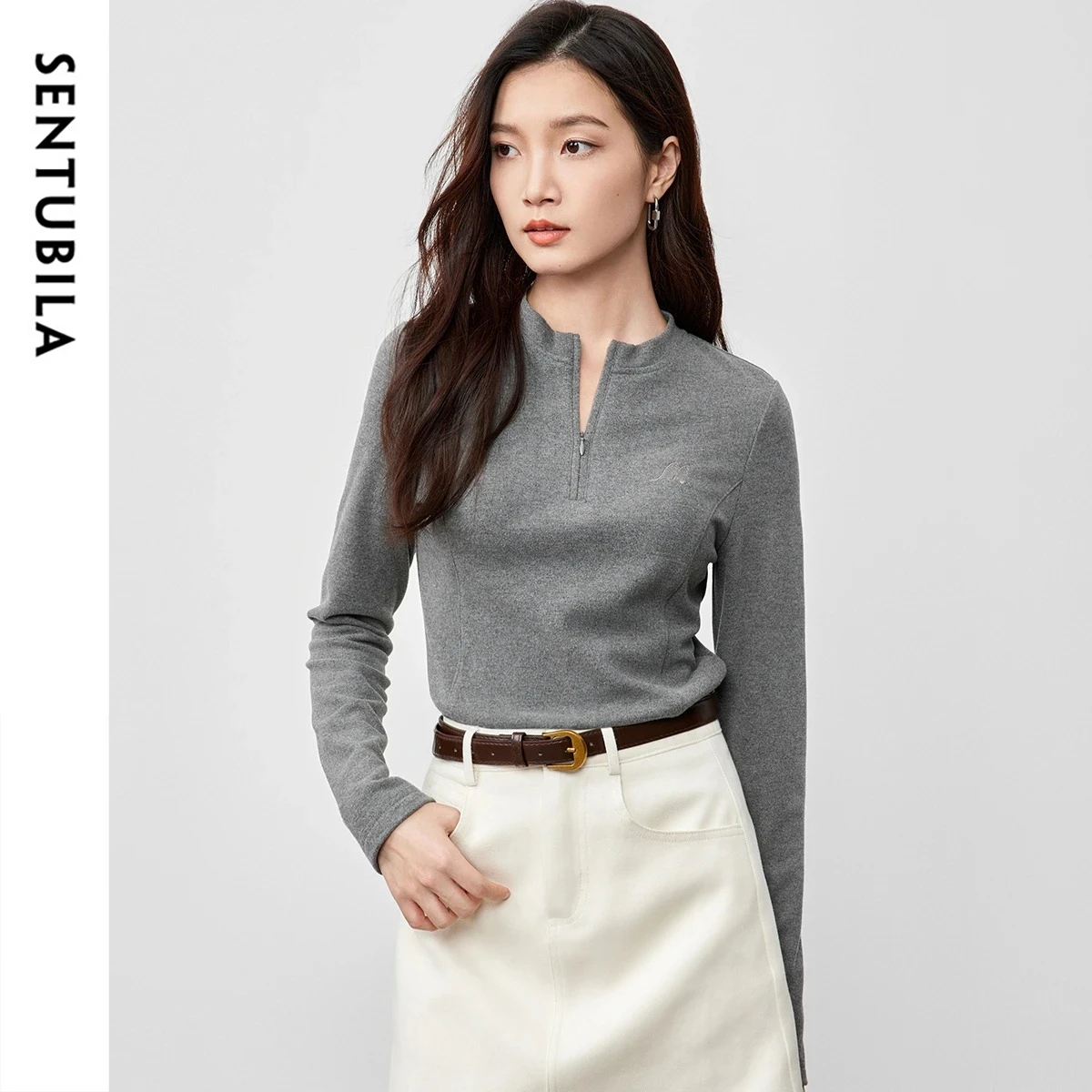 Sentubila женский вязаный пуловер - Фотография_5