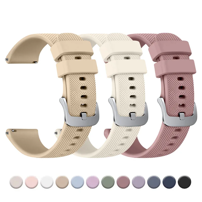 Силиконовый ремешок 18 мм для garmin vivoactive 4s/3s/2s venu2s/3s