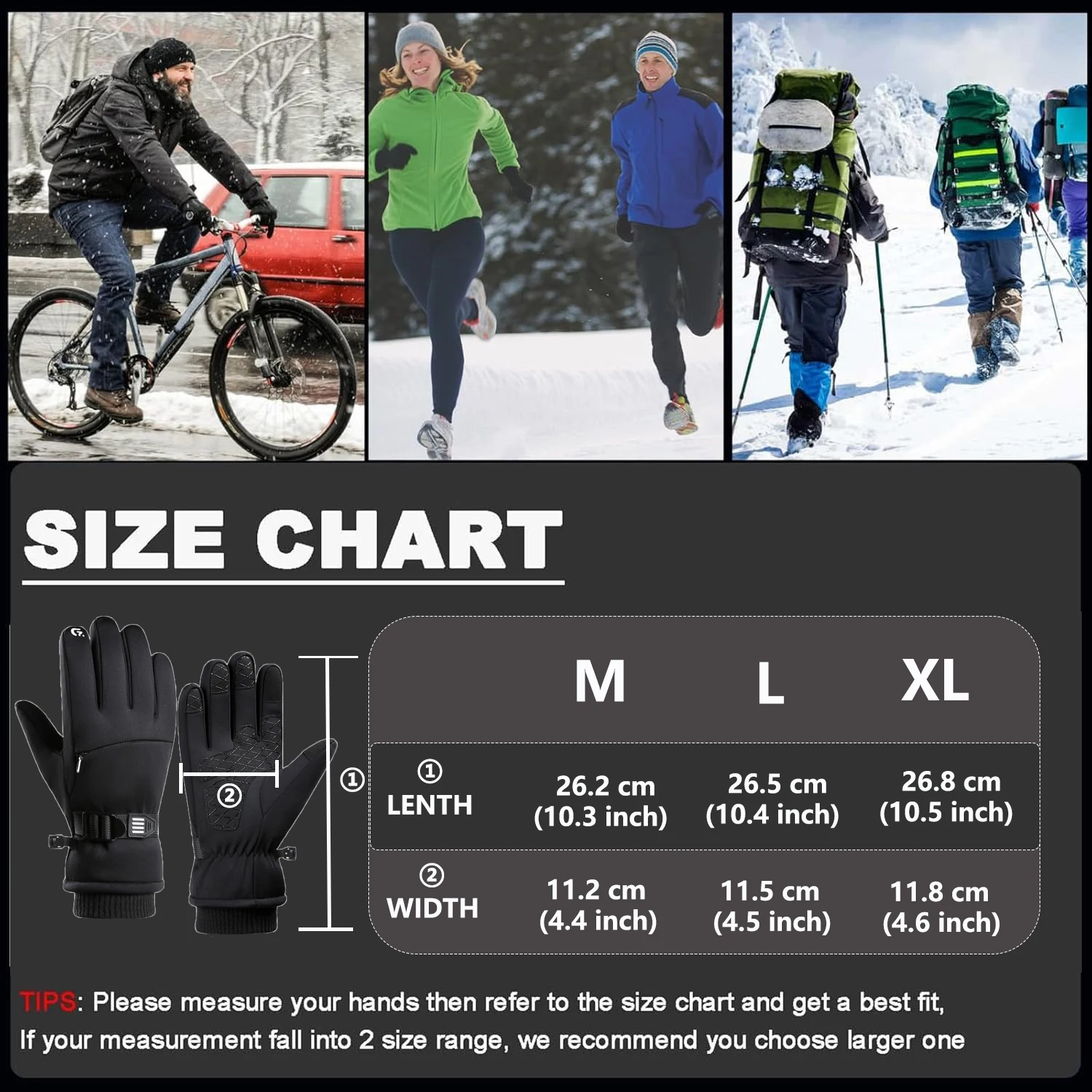 Yanbiguo зимние перчатки для мужчин и женщин - Фотография_4