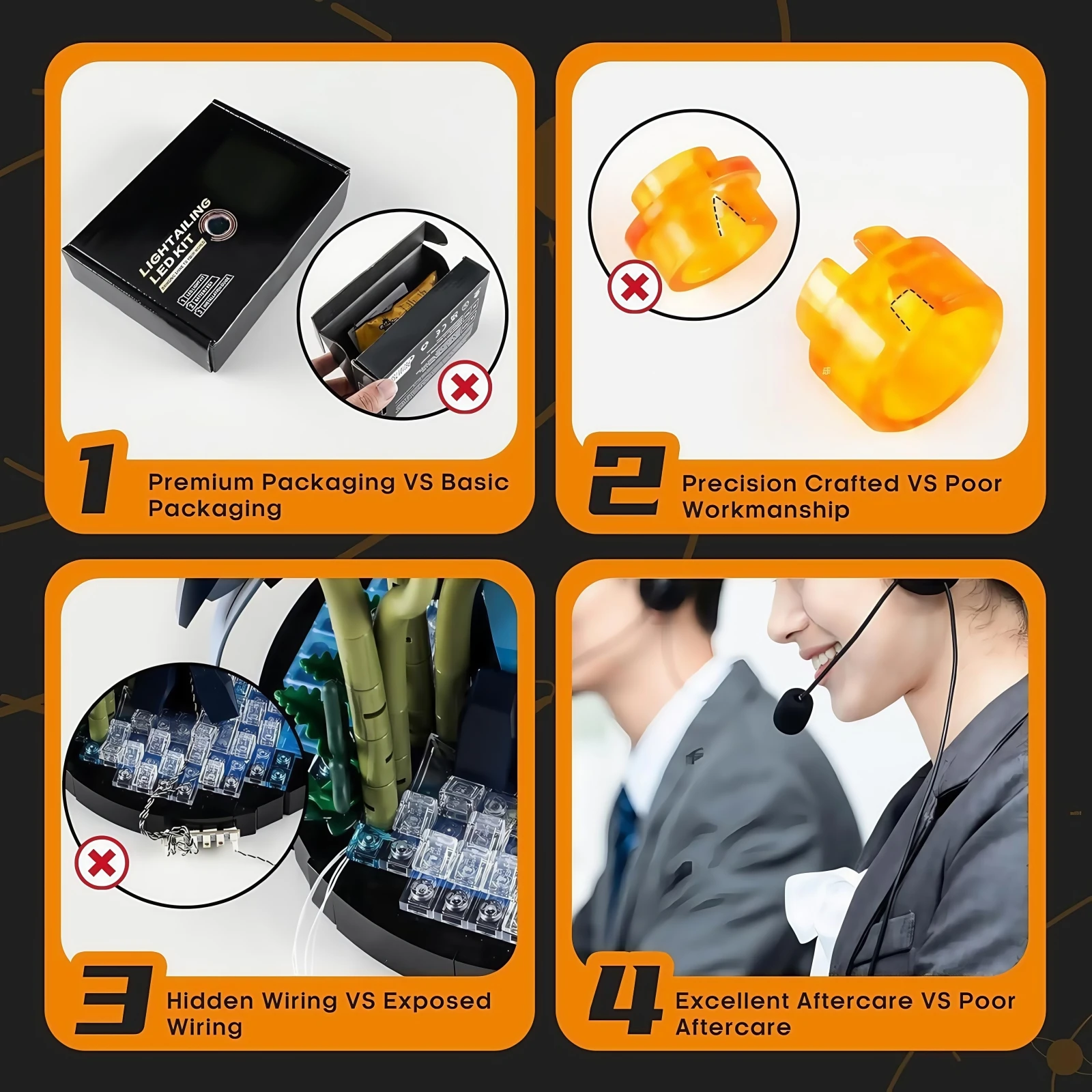 Светодиодный светильник hprosper 5 в для lego 10274 creator expert - Фотография_6