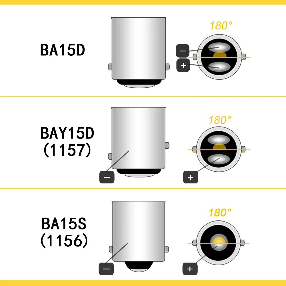 1156 ba15s p21w led 1157 bay15d - Фотография_4