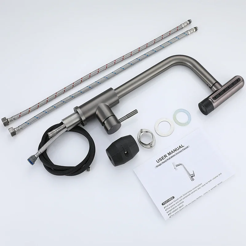 6-режимные серые кухонные смесители - Фотография_5