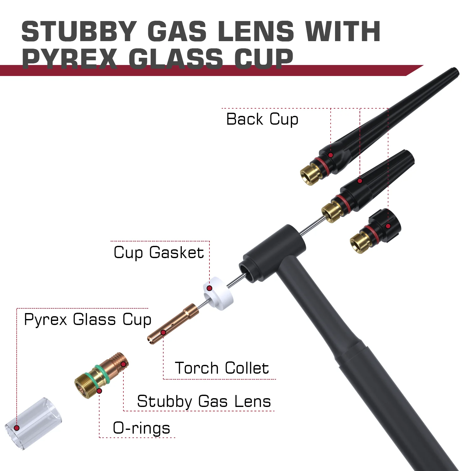 Комплект аксессуаров для сварочной горелки tig - Фотография_4