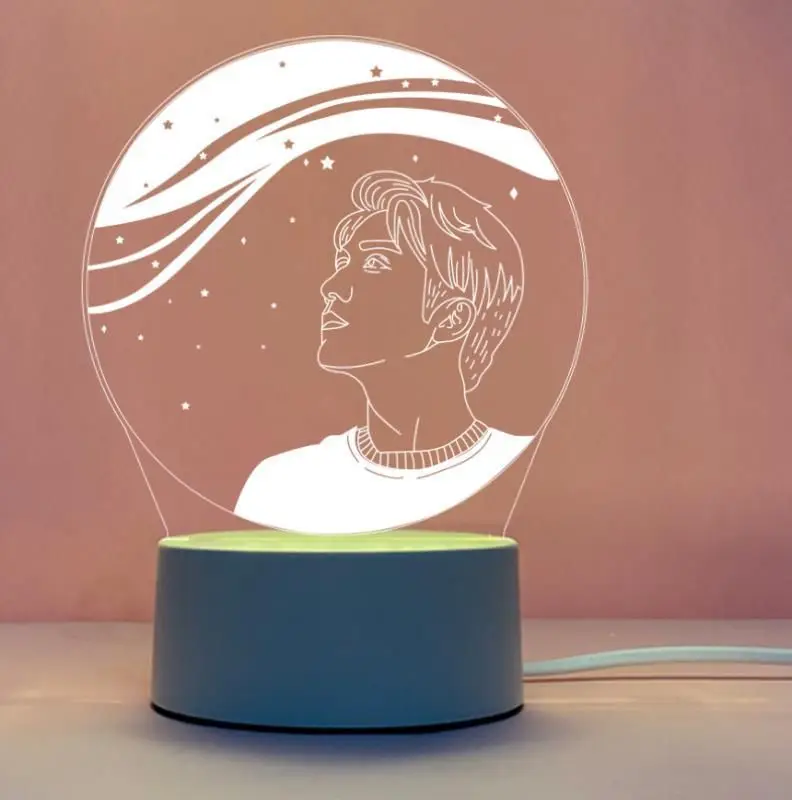 Креативный 3d маленький ночник usb ins - Фотография_4