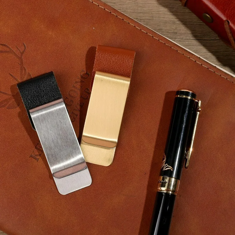 Кожаный держатель для ручек из нержавеющей стали - Фотография_5