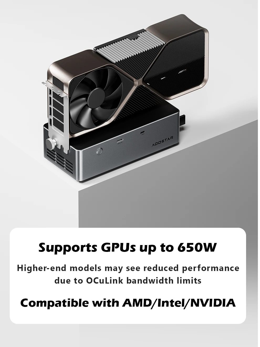 Док-станция ag01 ag02 egpu с портом oculink/usb4 - Фотография_6