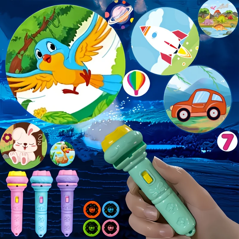 56-цветный проекционный светодиодный фонарик с подсветкой