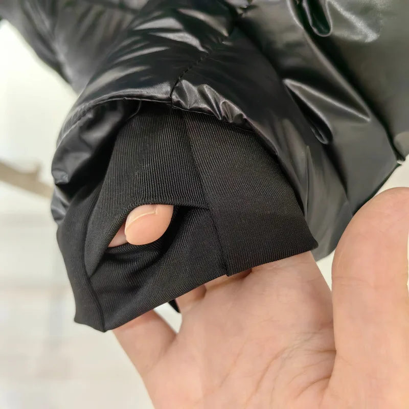 Schinteon женская белая куртка на утином пуху с капюшоном - Фотография_6