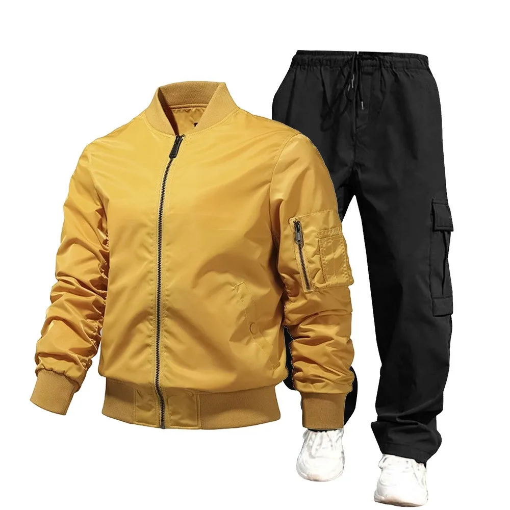 Весенне-осенний популярный комплект курток-бомбер m1 - Фотография_2