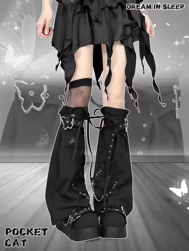 Японские оригинальные гетры y2k subculture в стиле лолиты - Фотография_4