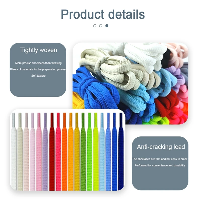 Овальные кроссовки шнурки для обуви - Фотография_2