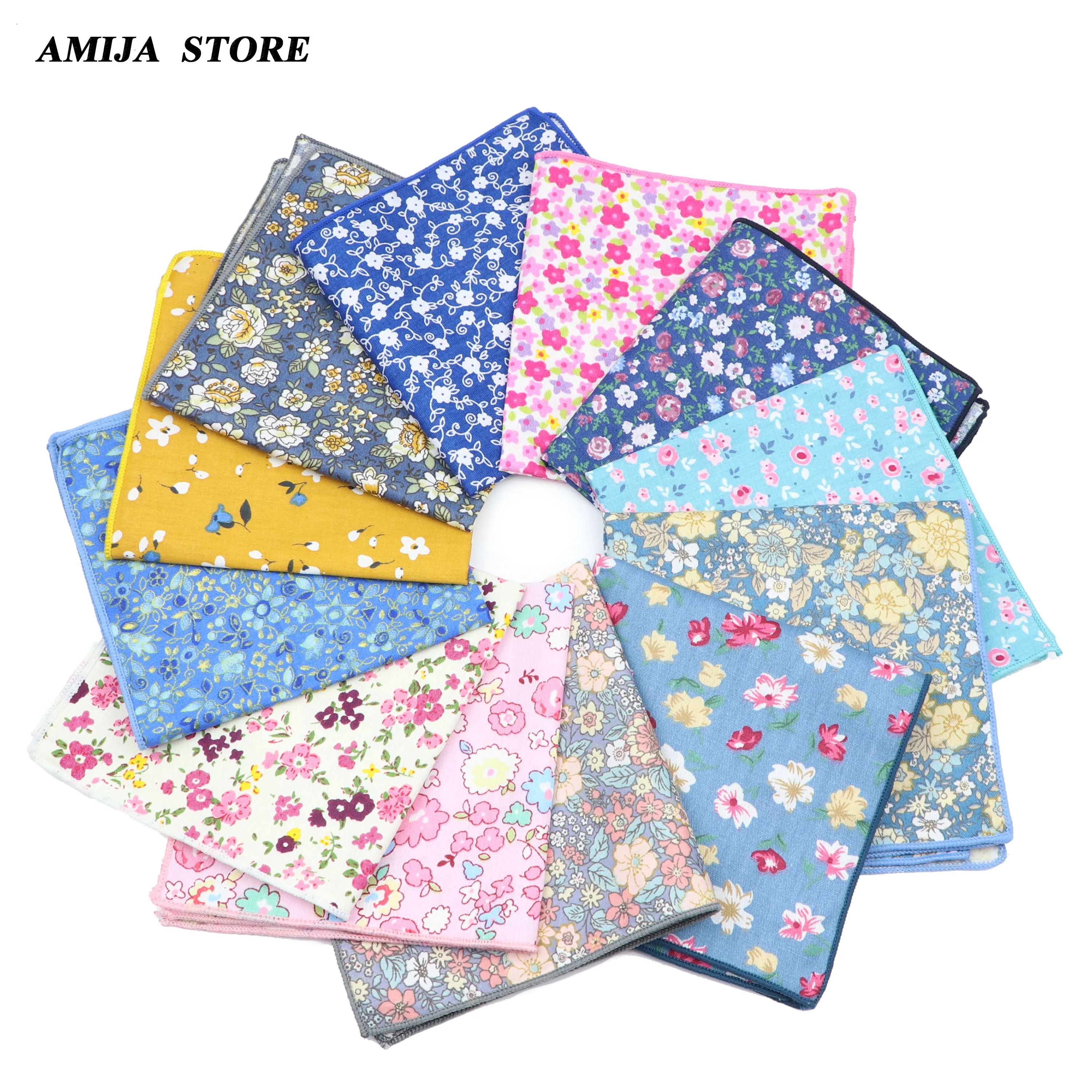 Хлопковый цветочный носовой платок