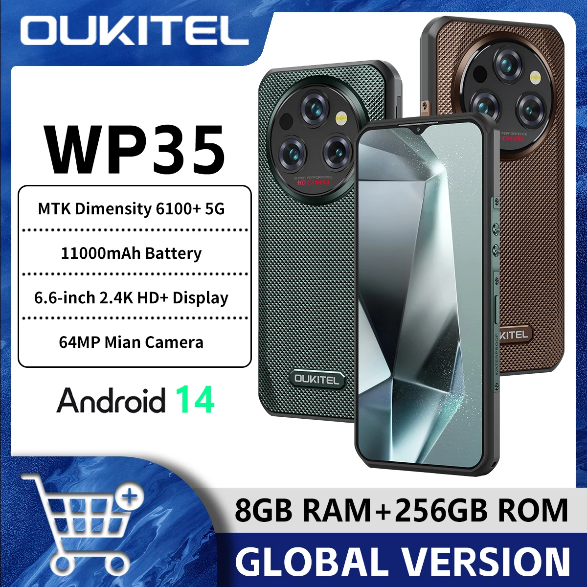 Прочный смартфон oukitel wp35 5g