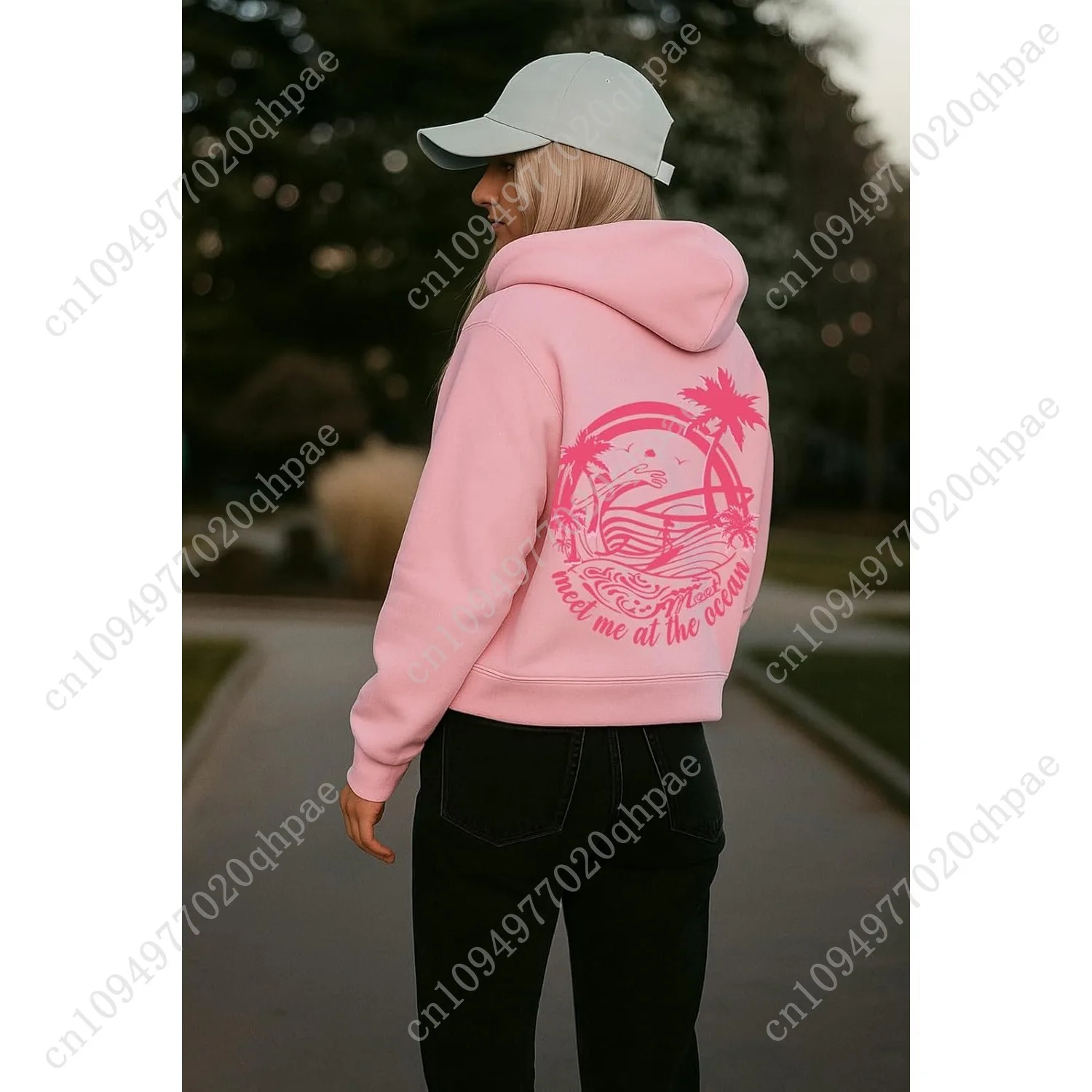 Толстовки с рисунком palm для женщин и девочек - Фотография_2