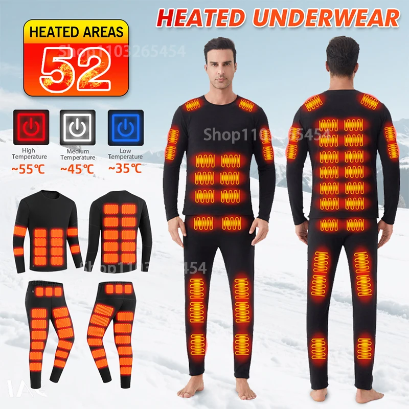 Зимнее термобелье с подогревом для мужчин и женщин