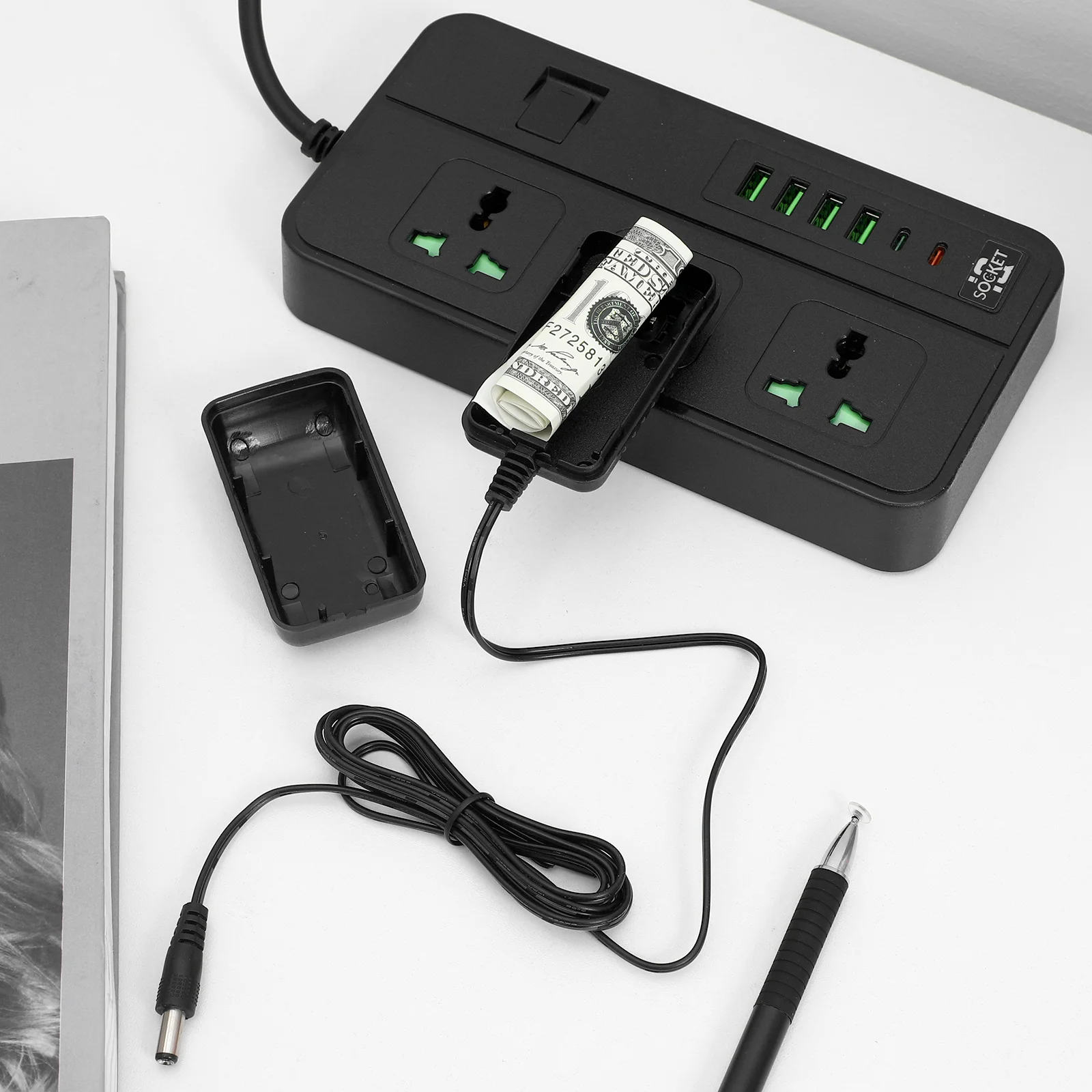 Сейф для хранения вилок с искусственной вилкой